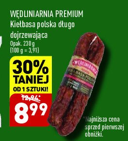 Kiełbasa polska długodojrzewająca Wędliniarnia premium promocja
