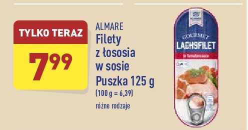 Filety z łososia w sosie pomidorowym Almare seafood promocja