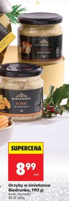 Grzyby w śmietance 190 g kurki promocja w Biedronka