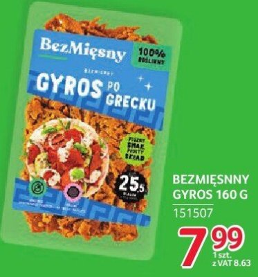Bezmięsnny gyros BezMięsny 160g promocja w Selgros