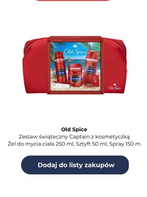 Zestaw świąteczny Captain z kosmetyczką promocja w Kaufland