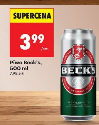 Piwo Beck's 500 ml promocja w Biedronka