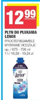 Płyn do płukania Lenor promocja w SPAR