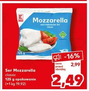 Mozarella K-classic promocja