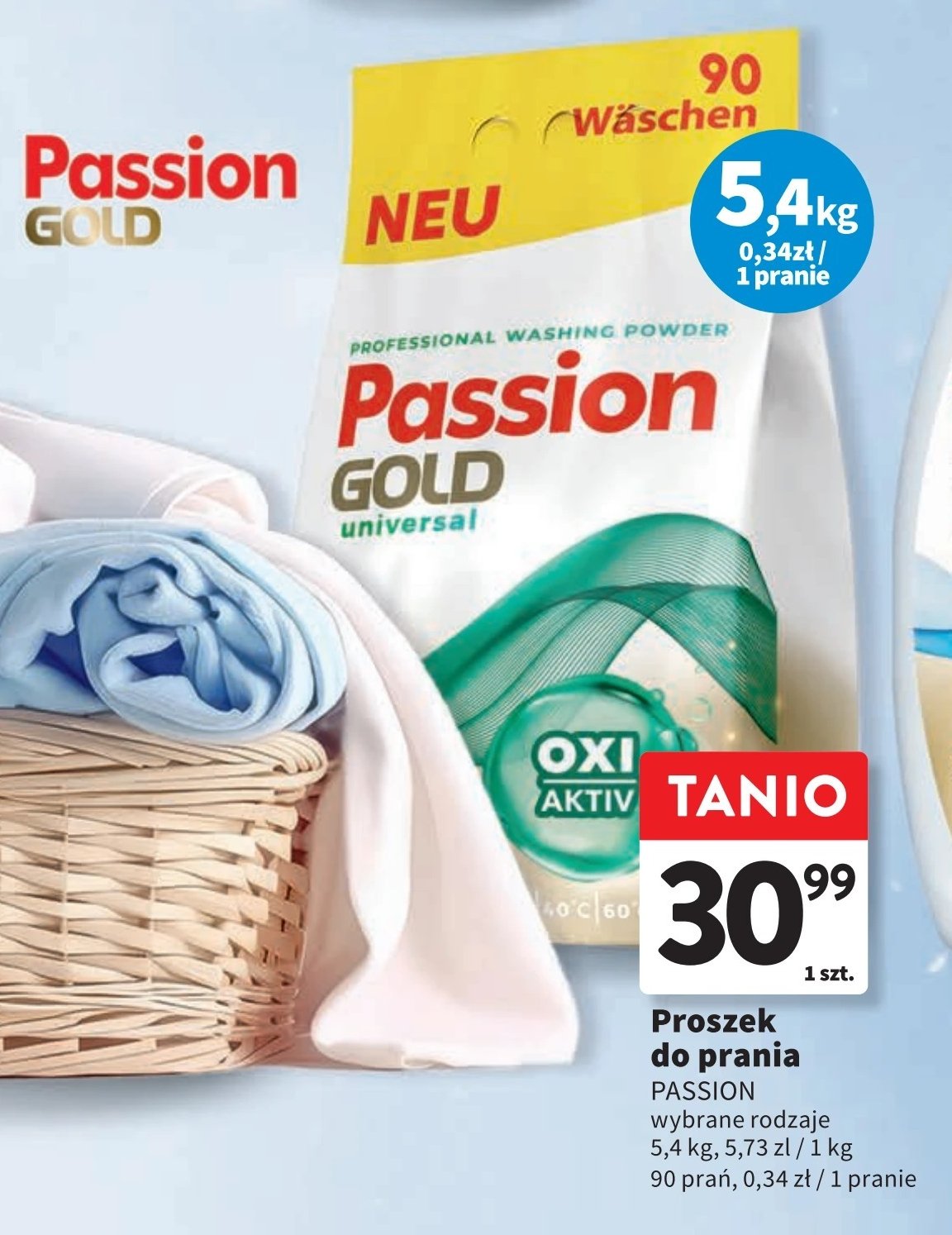 Proszek do prania Passion gold promocja w Intermarche