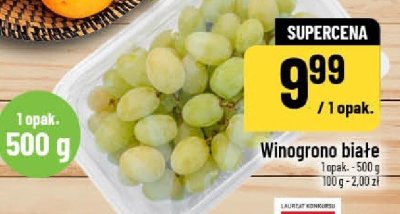 Winogrona białe 500 g POLOmarket promocja w POLOmarket