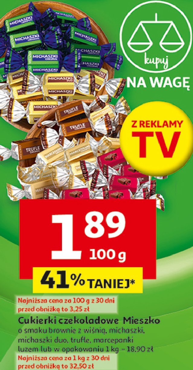 Cukierki Mieszko michaszki duo promocja w Auchan