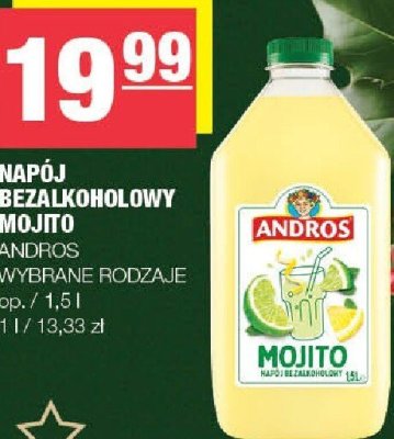 Napój bezalkoholowy Mojito Andros wybrane rodzaje promocja w SPAR