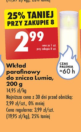 Wkład parafinowy 200 g Lumia promocja