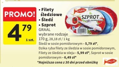 Szprot GRAAL wybrane rodzaje promocja w Intermarche