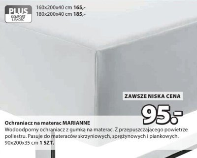 Ochraniacz na materac MARIANNE promocja w Jysk