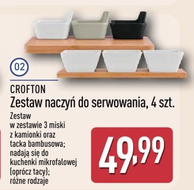 Zestaw naczyń do serwowania CROFTON, 4 szt. promocja w Aldi