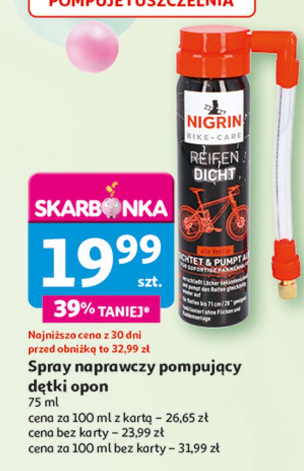 Spray do przebitych d臋tek Nigrin promocja
