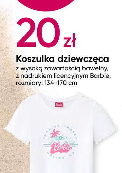 Koszulka bawełna barbie rozm. 134-170 cm promocja