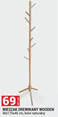 WIESZAK DREWNIANY WOODEN promocja w Merkury Market