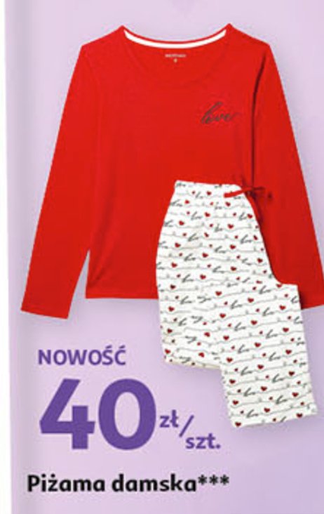 Piżama damska z nadrukiem Auchan inextenso promocja