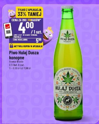 Piwo Hulaj Dusza konopne promocja w POLOmarket