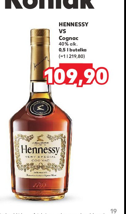 Cognac Hennessy very special promocja w Kaufland