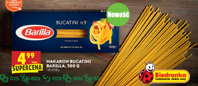 Makaron bucatini n.9 Barilla promocja