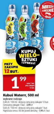 Kubuś Waterrr, 500 ml promocja w Twój Market