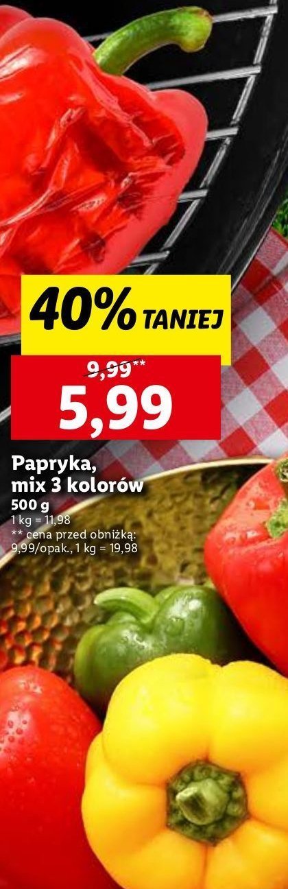 Papryka mix promocja w Lidl