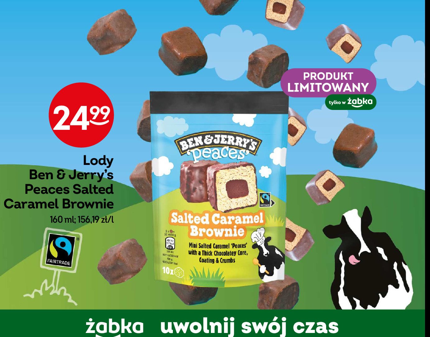 Lody salted caramel brownie Ben & jerry's promocja w Żabka