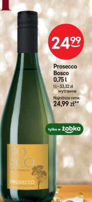 Prosecco Bosco 0,75l promocja w Żabka