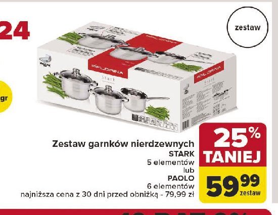 Zestaw garnków stark Florina (florentyna) promocja