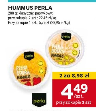 Hummus paprykowy Perla promocja