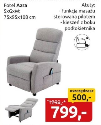 Fotel Azra Black Red White promocja w Black Red White