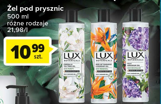 Żel pod prysznic fig & geranium oil Lux botanicals promocje