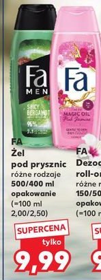 Żel pod prysznic Fa men spicy bergamot promocja w Kaufland