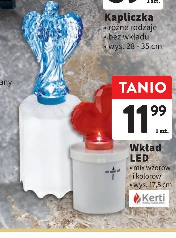 Wkład led z aniołkiem KERTI promocja