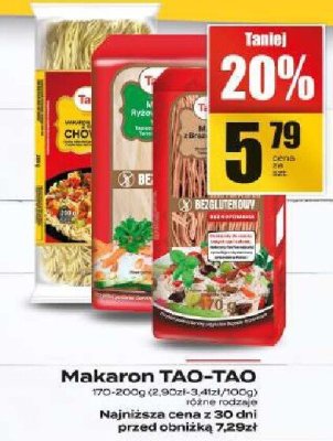 Makaron Tao-Tao promocja w Supeco