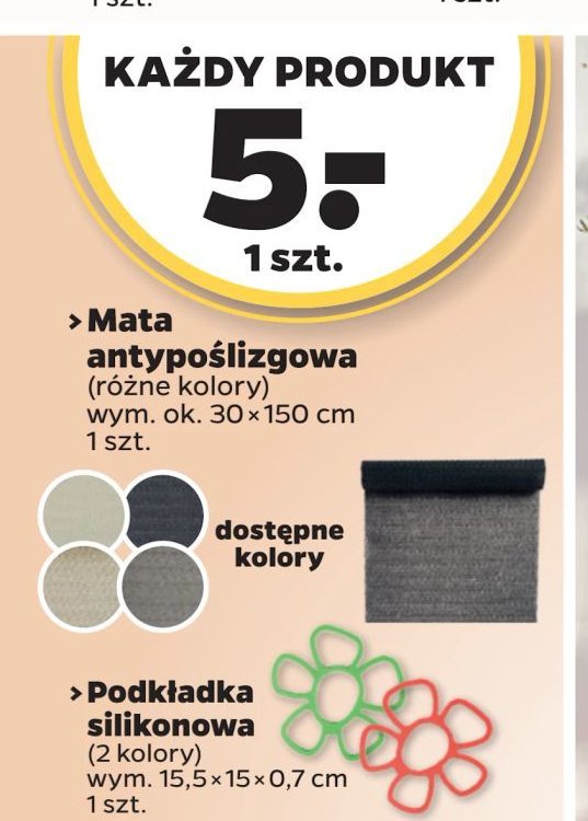 Podkładka silikonowa 15.5 x 15 x 0.7 cm promocja