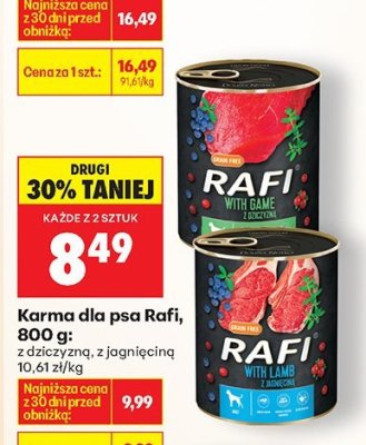 Karma dla psa Rafi, 800 g promocja w Biedronka