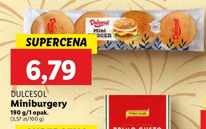 Mini burgery DULCESOL promocja