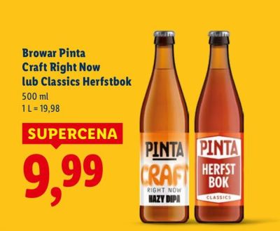Piwo kraftowe Craft Right Now  promocja w Lidl