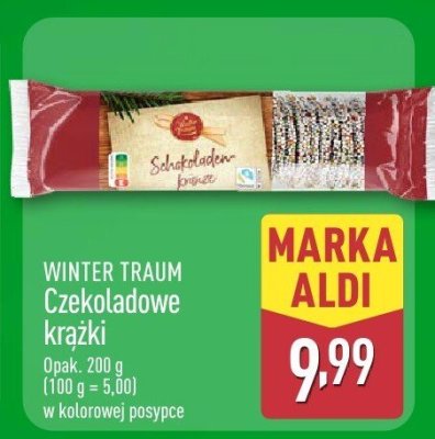 Czekoladowe krążki WINTER TRAUM promocja w Aldi