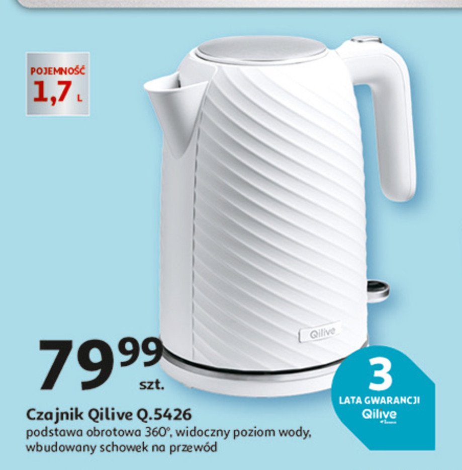 Czajnik q.5426 Qilive promocja w Auchan