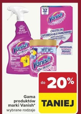 Środek czyszczący Vanish Oxi Action spray promocja w Carrefour
