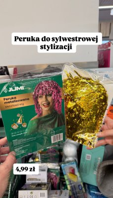 Peruka metalizowana promocja w Biedronka
