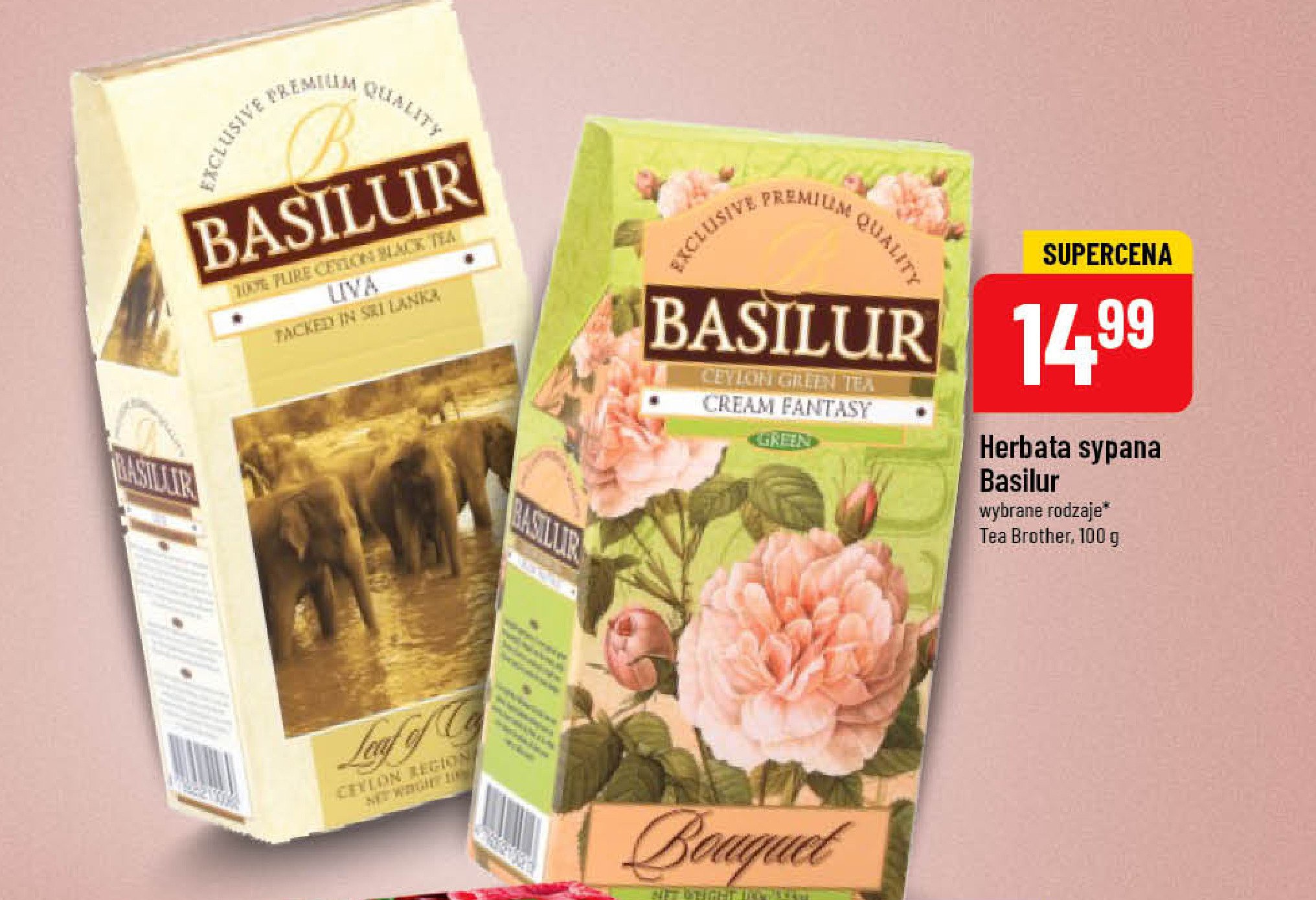 Herbata cream fantasy Basilur promocja