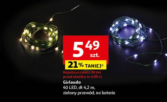 Girlanda 40 led 4.2 m promocja