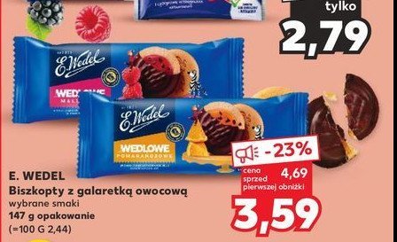 Biszkopty z galaretk膮 malinow膮 E. wedel promocja