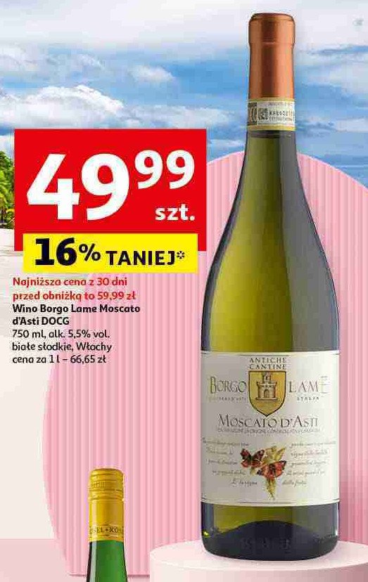 Wino Borgo lame moscato d'asti promocja