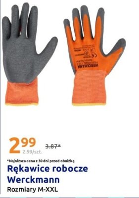 Rękawice robocze Werckmann promocja w Action