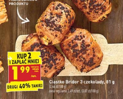 Ciastko 3 czekolady Bridor promocja
