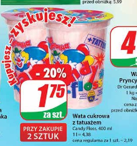Wata cukrowa Candy floss promocja