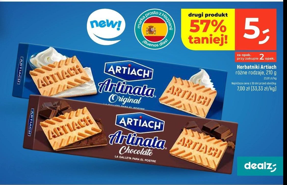 Herbatniki chocolate Artinata promocja